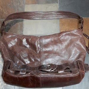 Brown leather Latico bag